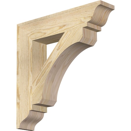 Ekena Millwork Legacy Traditional Rough Sawn Bracket, Douglas Fir, 4"W x 20"D x 20"H BKT04X20X20LEC01RDF